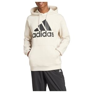 Adidas Essentials Fleece Big Logo Pullover Hoodie Men’s XL Alumina / Cream NWT
